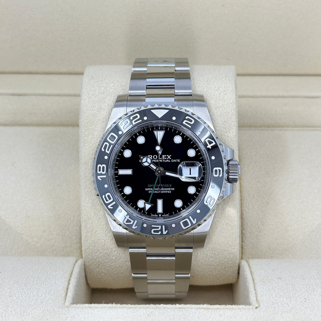 Unworn Rolex GMT-Master II, Bruce Wayne, Black, Oyster, Ref# 126710grnr-0004