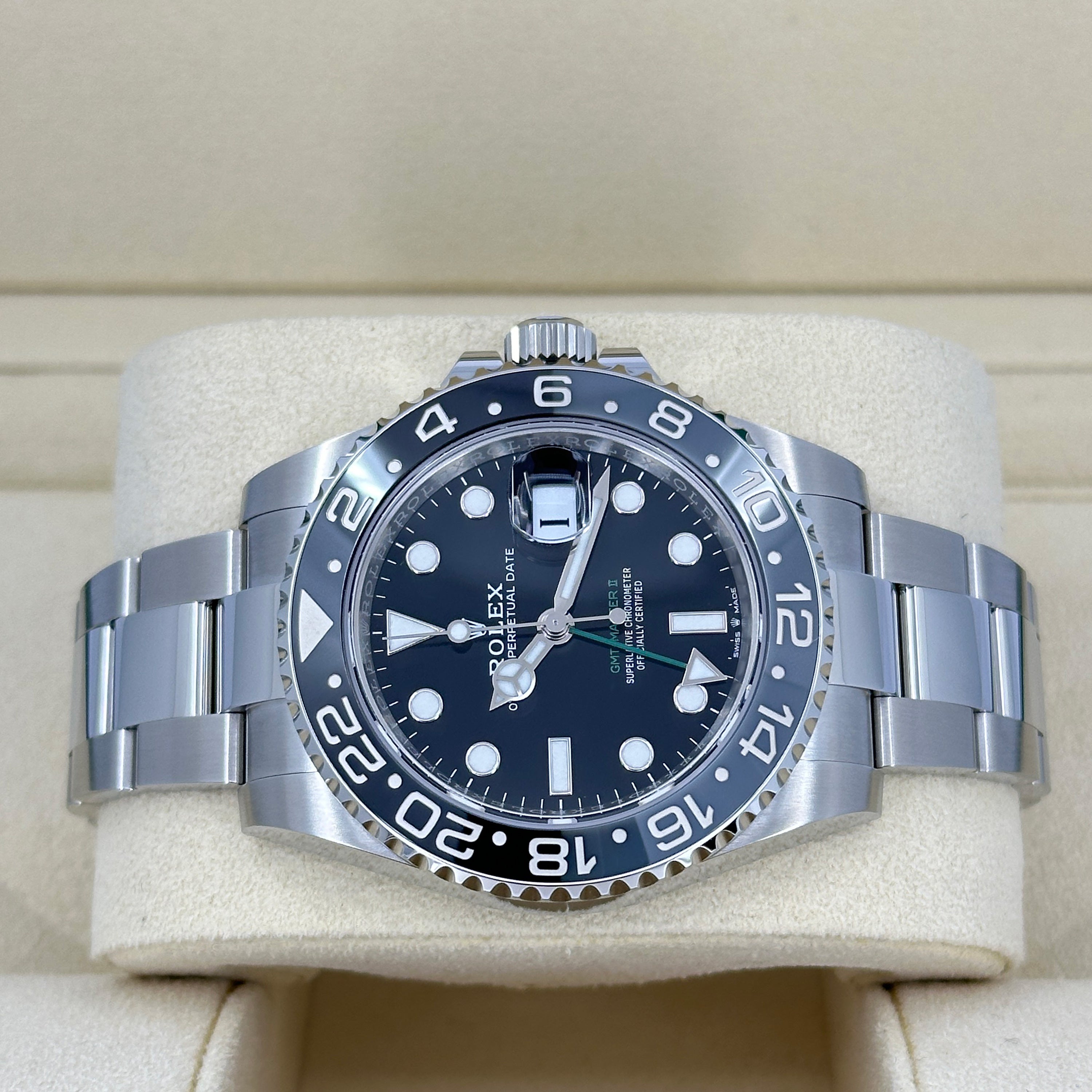 Unworn Rolex GMT-Master II, Bruce Wayne, Black, Oyster, Ref# 126710grnr-0004