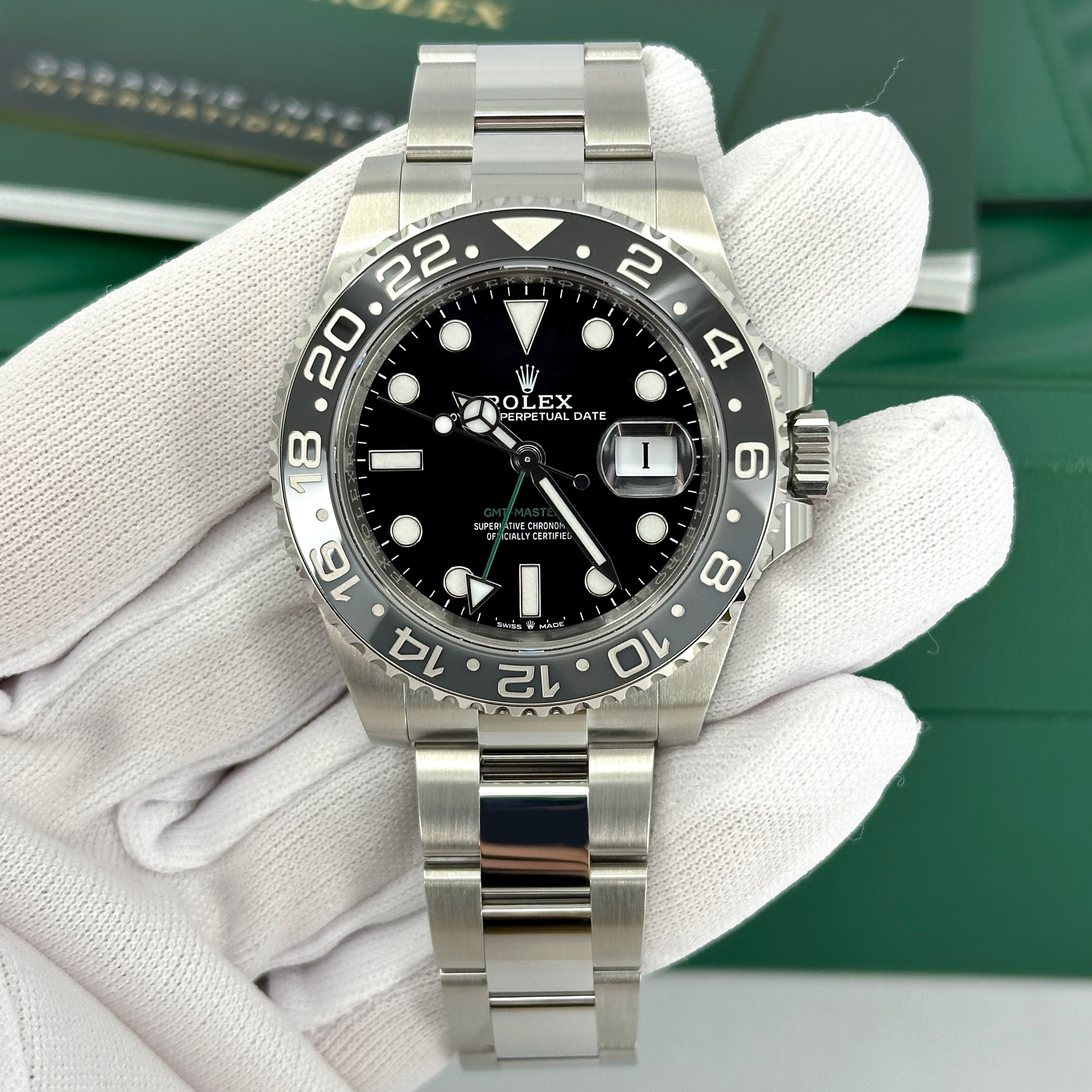 Unworn Rolex GMT-Master II, Bruce Wayne, Black, Oyster, Ref# 126710grnr-0004