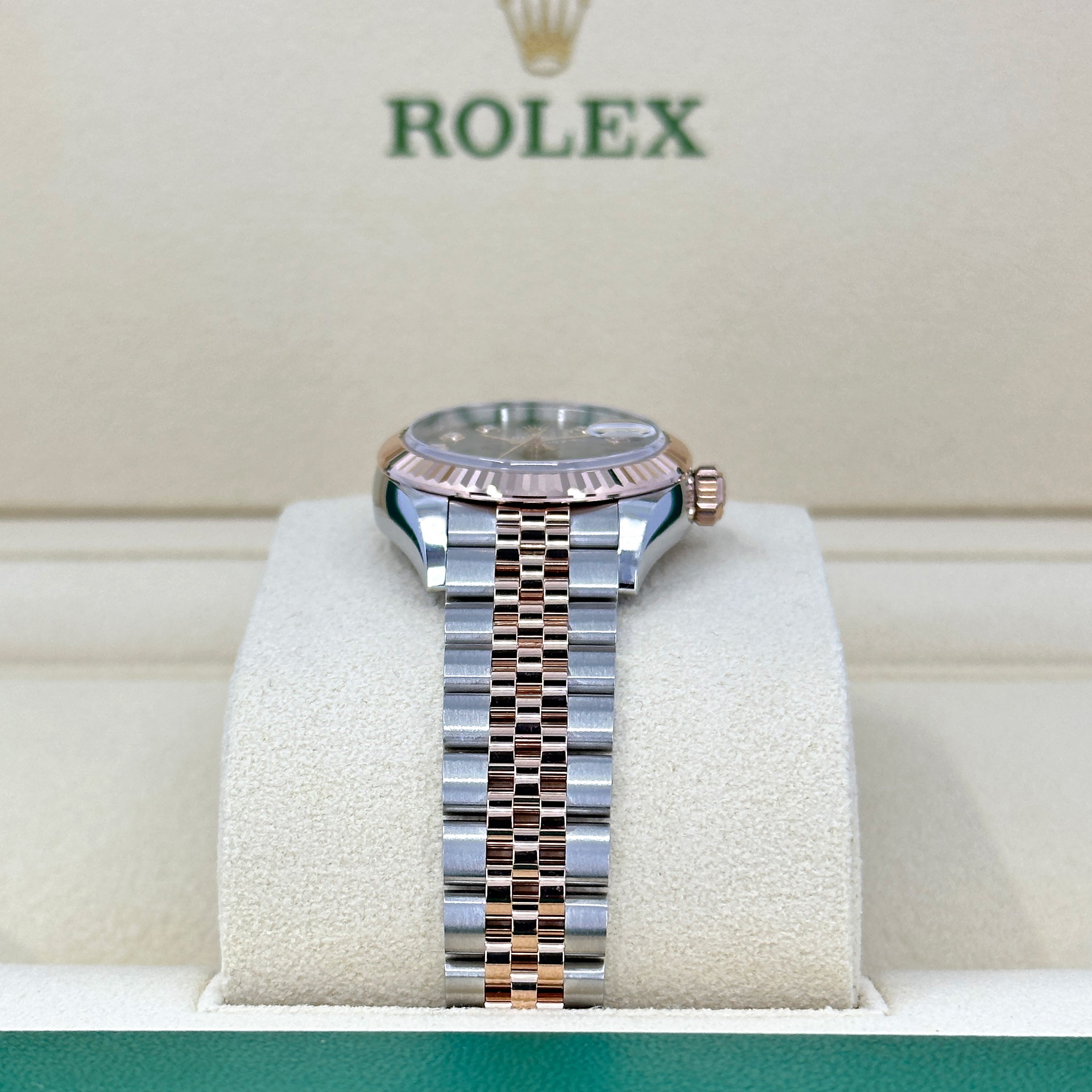 Rolex Lady-Datejust 28, Oystersteel and 18k Everose Gold, Ref# 279171-0007