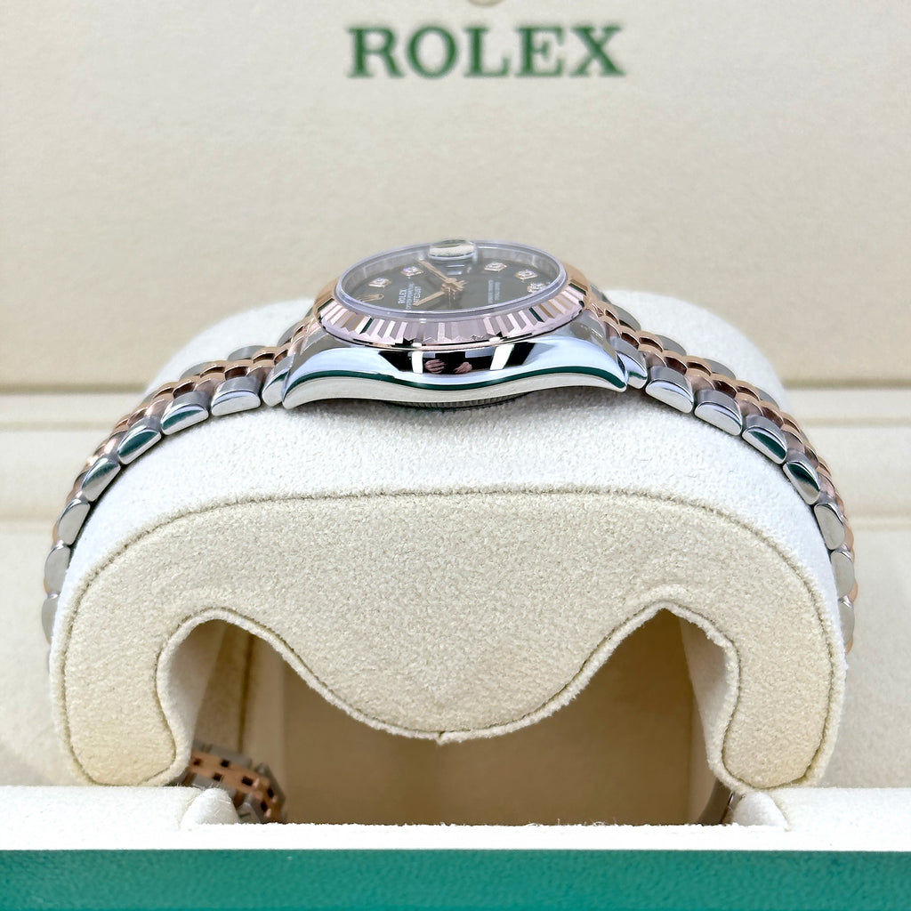 Rolex Lady-Datejust 28, Oystersteel and 18k Everose Gold, Ref# 279171-0007