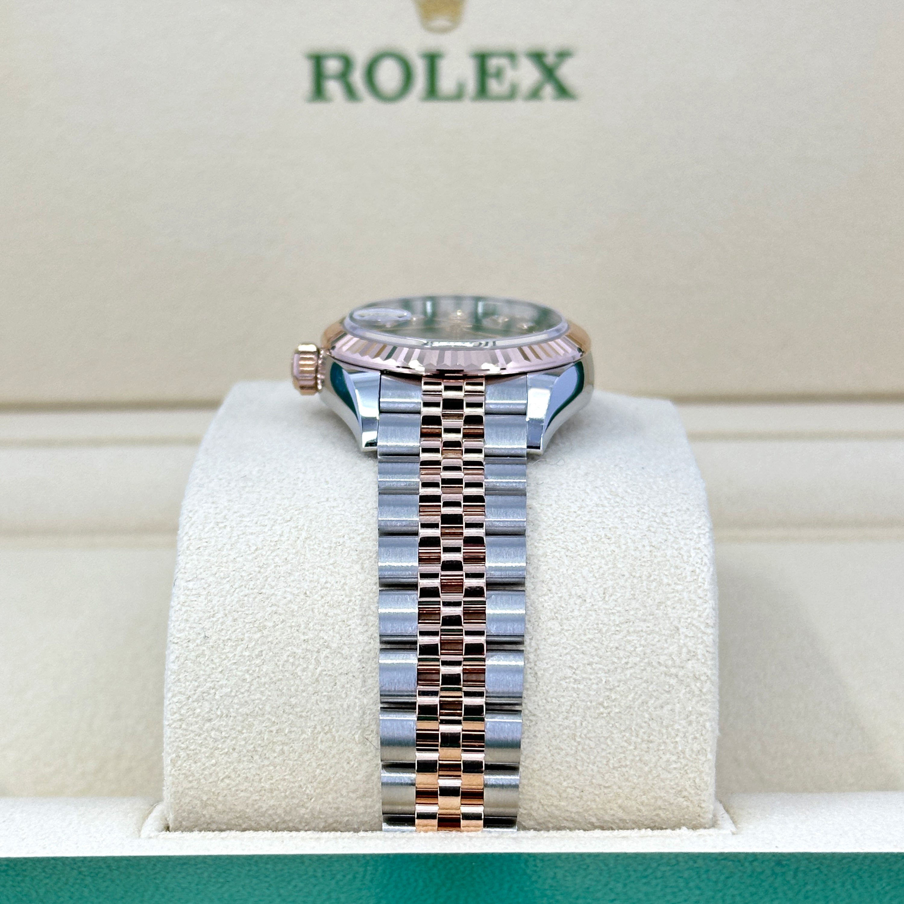 Rolex Lady-Datejust 28, Oystersteel and 18k Everose Gold, Ref# 279171-0007
