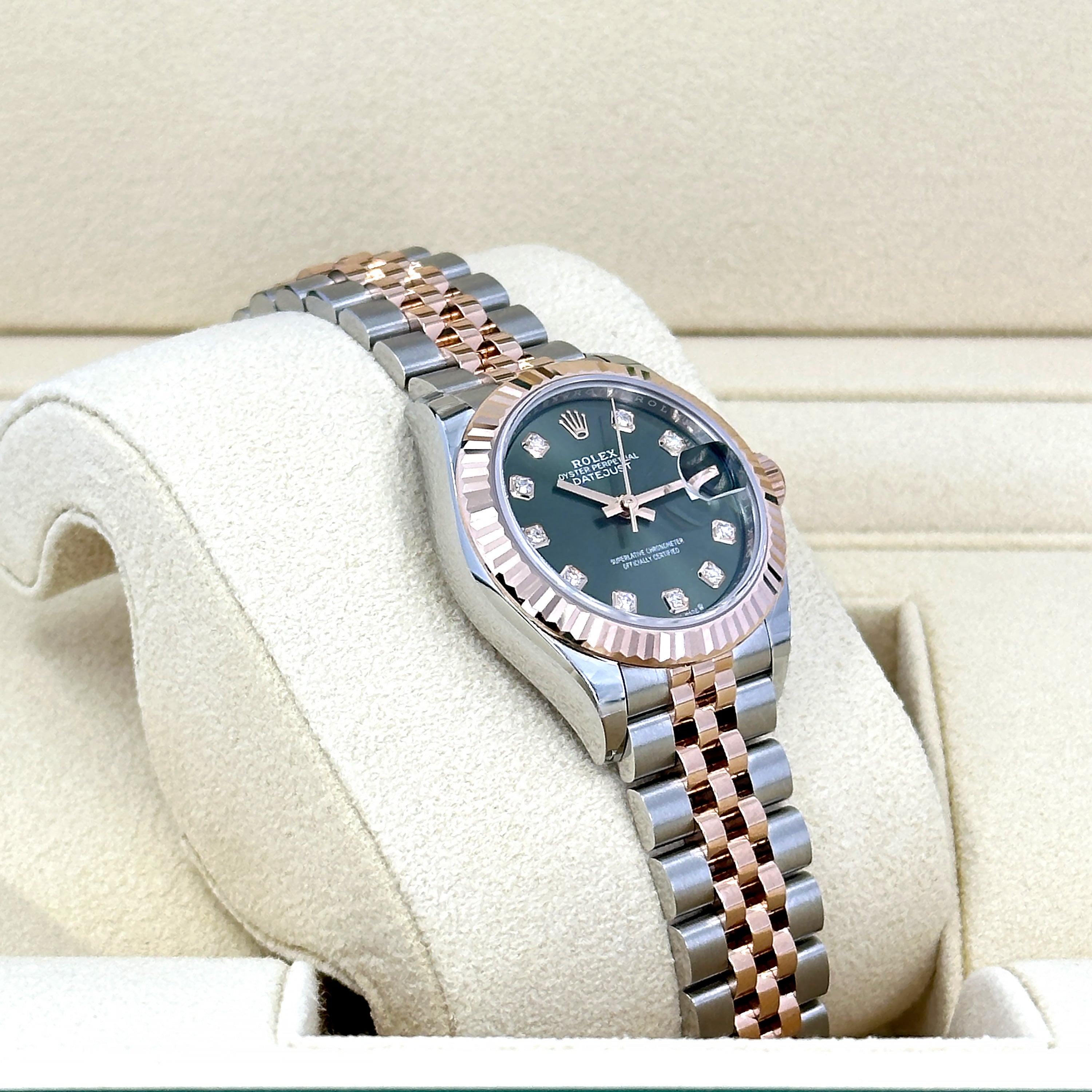Rolex Lady-Datejust 28, Oystersteel and 18k Everose Gold, Ref# 279171-0007