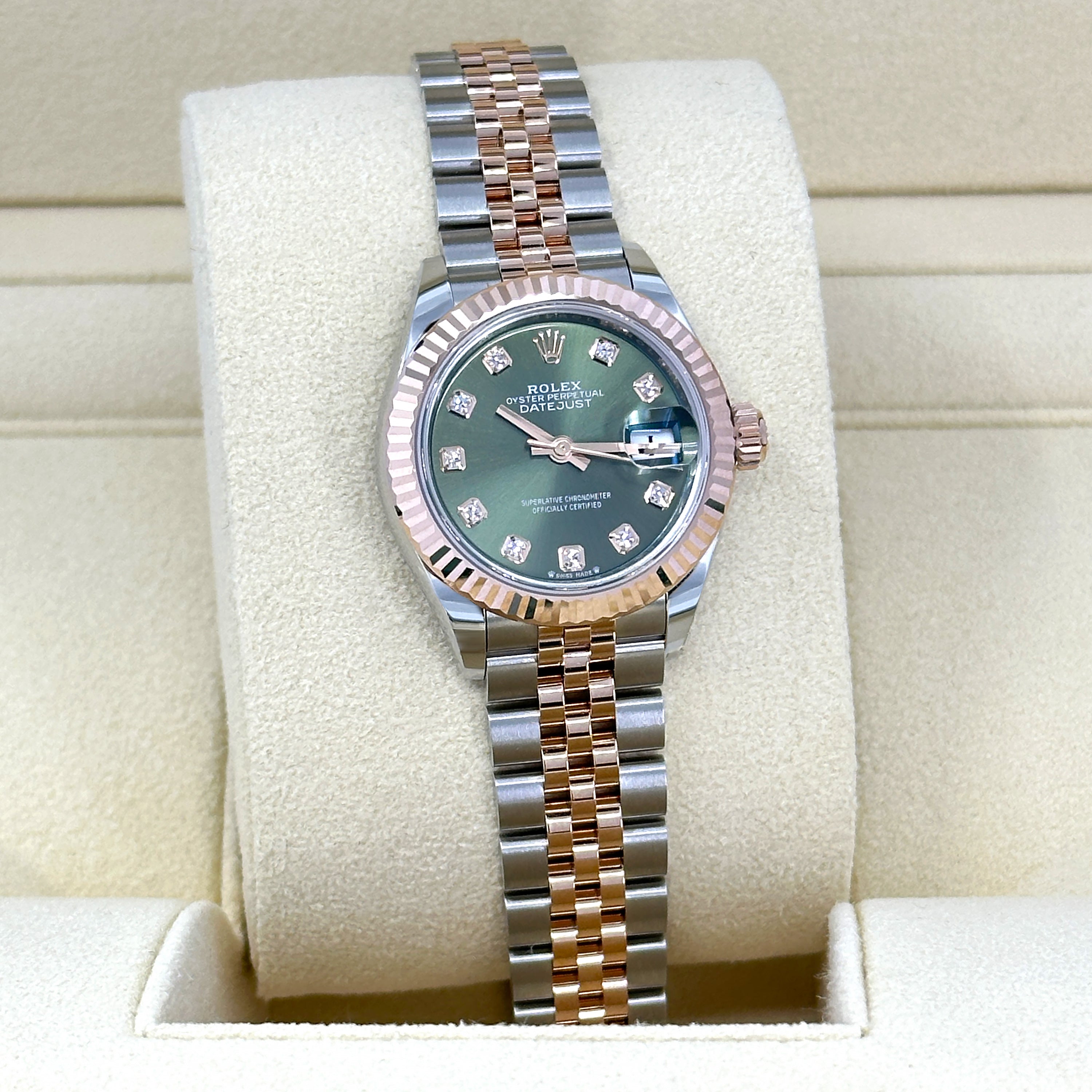 Rolex Lady-Datejust 28, Oystersteel and 18k Everose Gold, Ref# 279171-0007