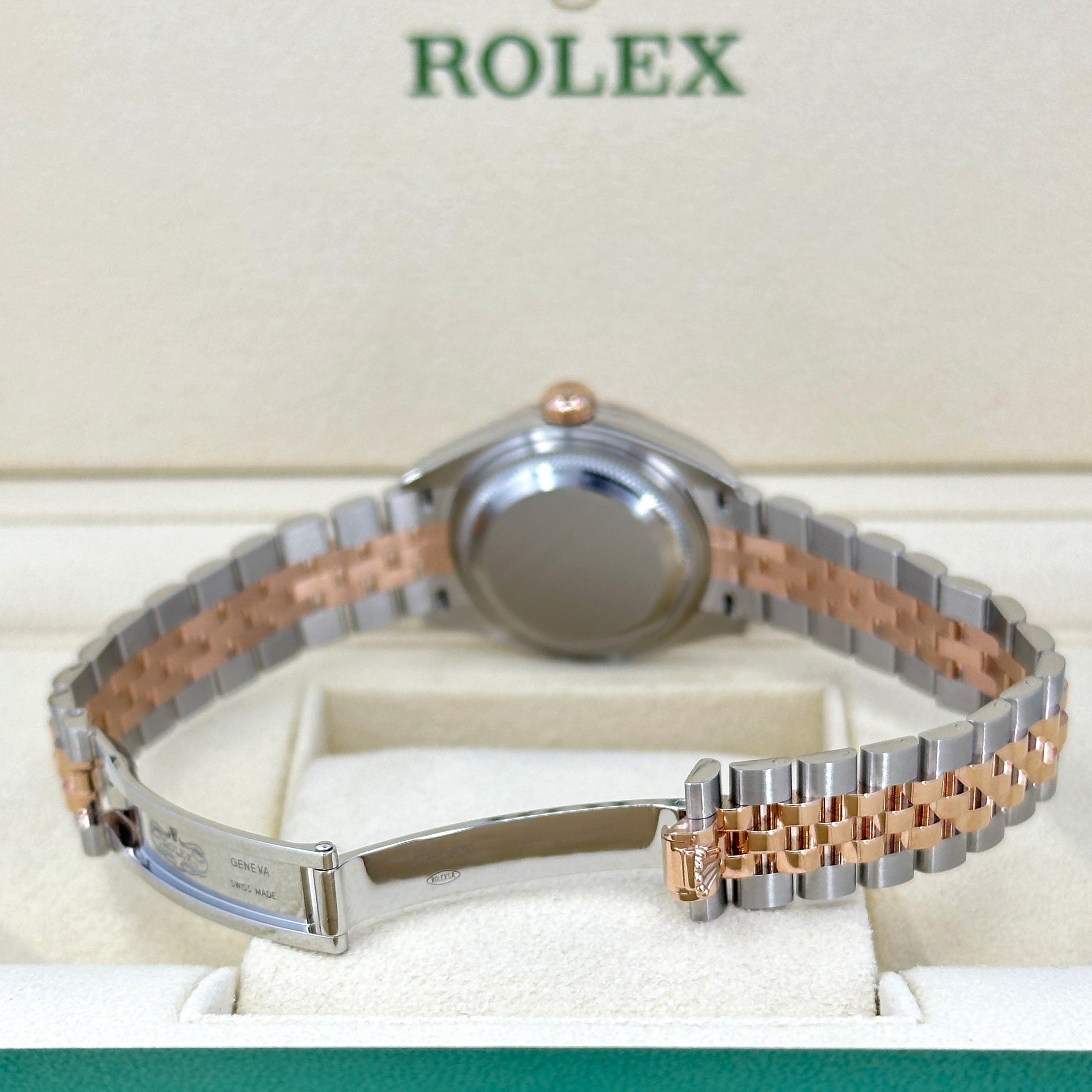 Rolex Lady-Datejust 28, Oystersteel and 18k Everose Gold, Ref# 279171-0007