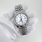 Rolex Datejust 41 Oystersteel and 18K White Gold 41 mm White Dial, Ref# 126334-0010