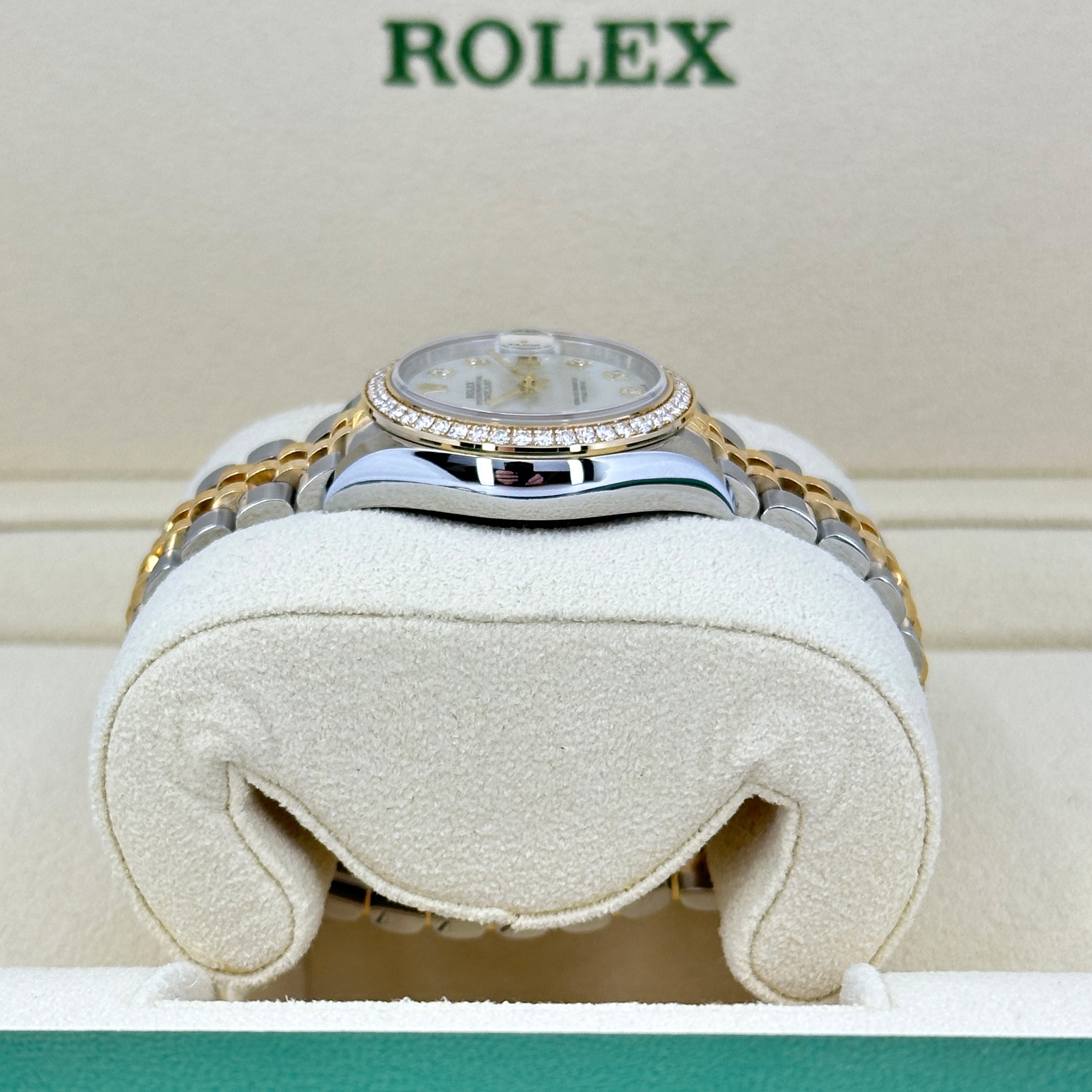 Rolex Lady-Datejust 28, Oystersteel and 18k Yellow Gold, Ref# 279383RBR-0019