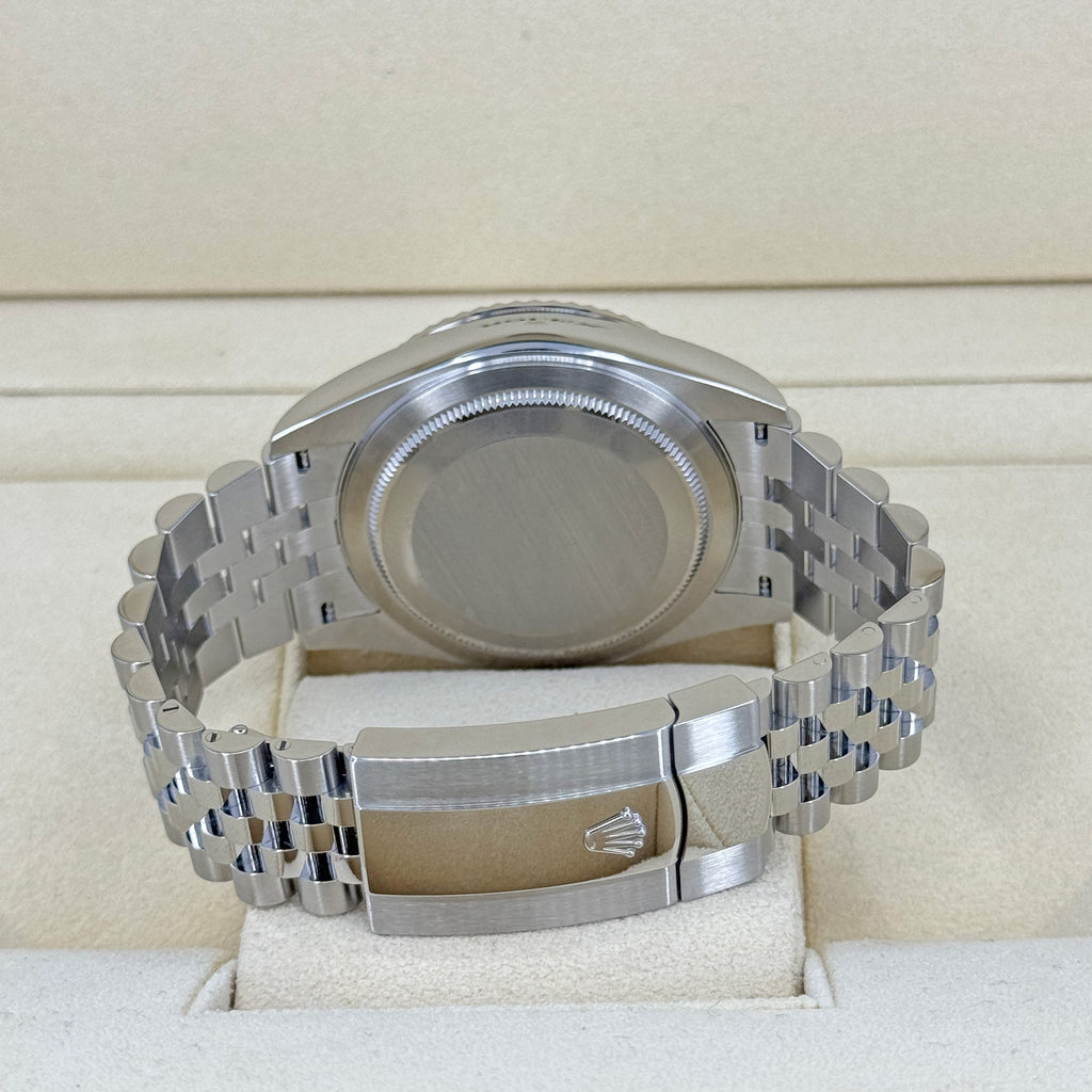 Rolex Sky-Dweller, 42mm, Oystersteel and 18k White Gold, White, Jubilee, Ref# 336934-0004