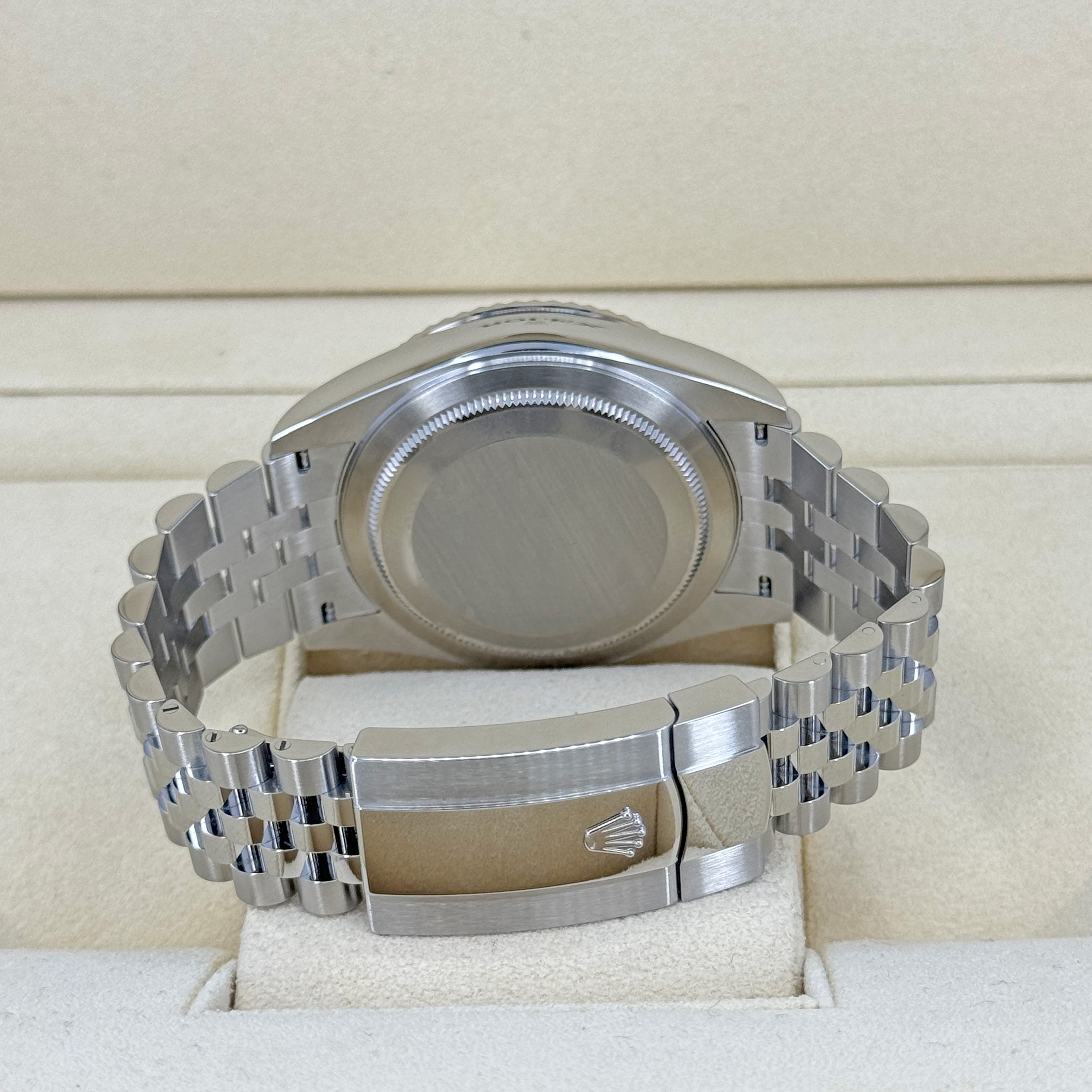 Rolex Sky-Dweller, 42mm, Oystersteel and 18k White Gold, White, Jubilee, Ref# 336934-0004