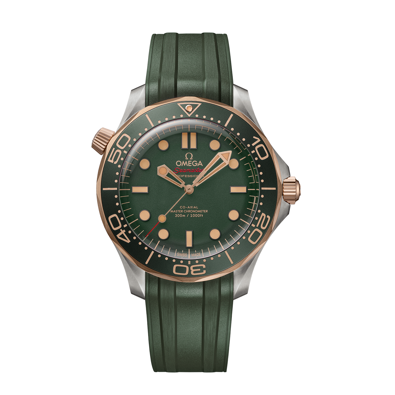 Unworn, Omega Seamaster Diver 300m, Titanium and OMEGA’s exclusive 9K Bronze Gold, 42mm, Ref# 210.92.42.20.10.001, box and papers