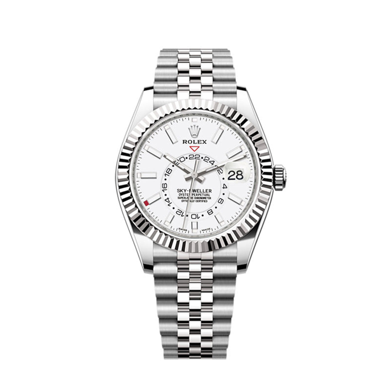 Rolex Sky-Dweller 42mm, Oystersteel and 18k White Gold, Ref# 326934-0002