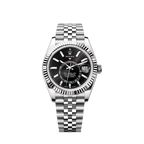 Rolex Sky-Dweller, 42mm, Oystersteel and 18k White Gold, Black, Jubilee, Ref# 336934-0008
