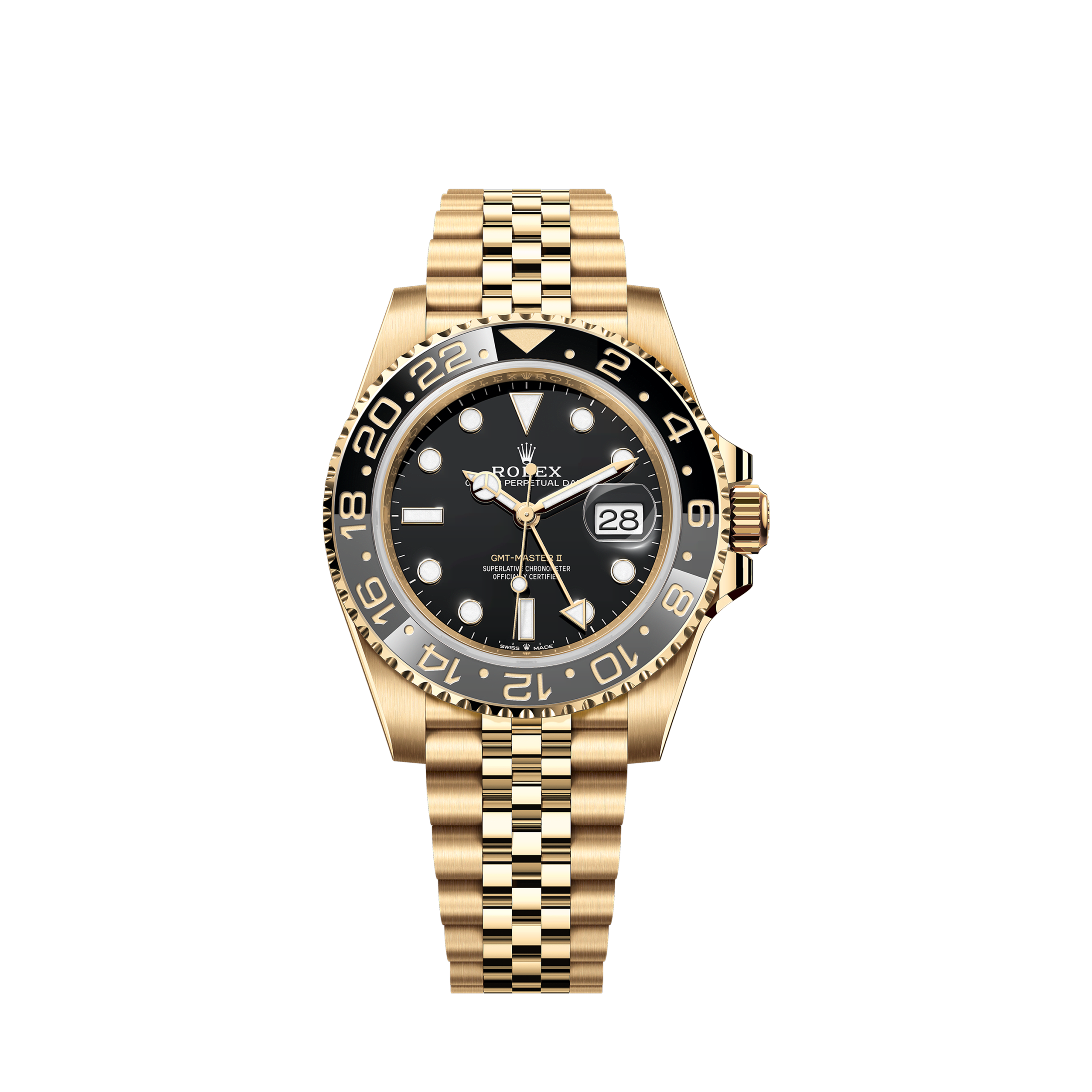 Rolex GMT-Master II, 40mm, 18k Yellow Gold, Ref# 126718GRNR-0001