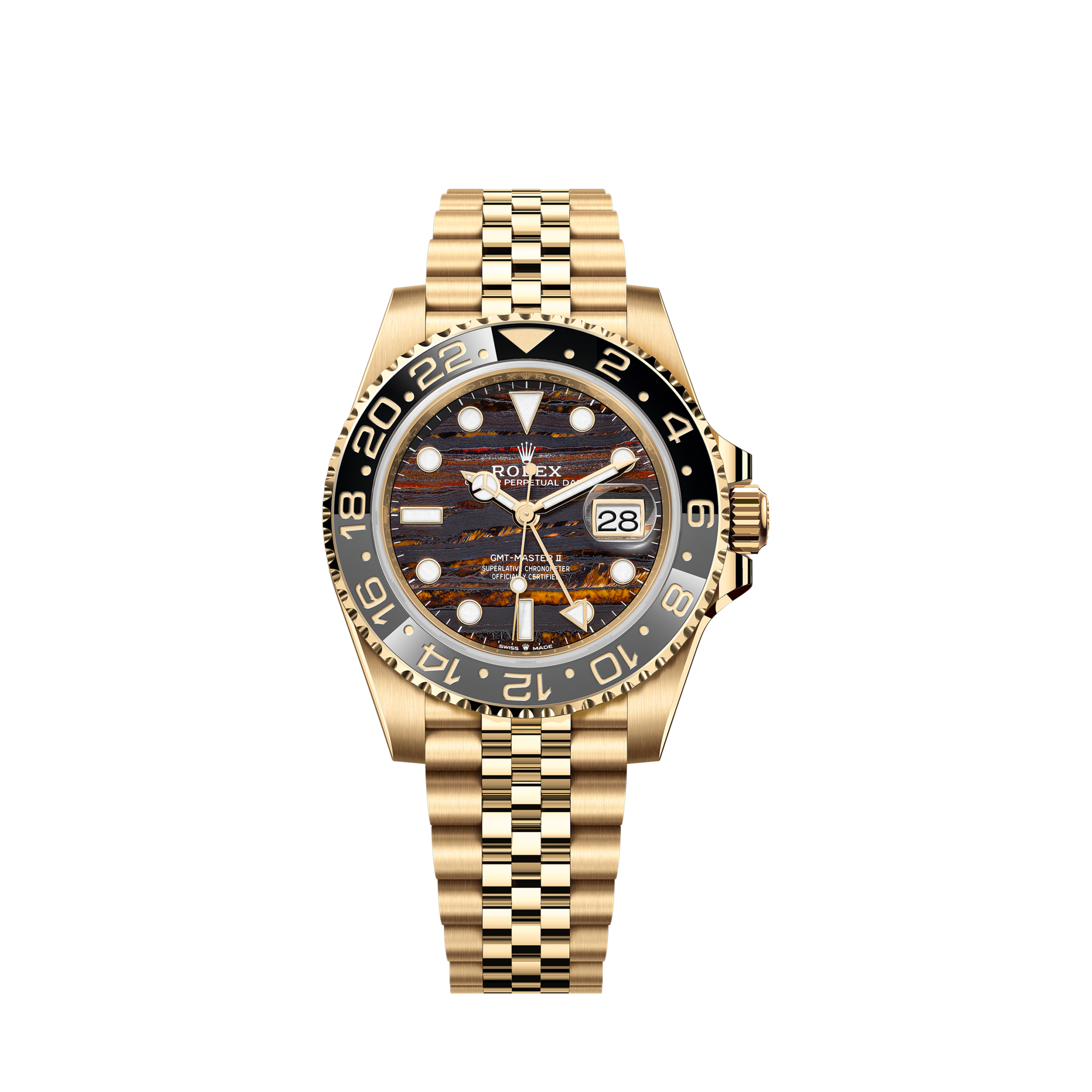Unworn 2025, Rolex GMT-Master II, 18k Yellow Gold, 40mm, Ref# 126718grnr-0002, box & papers