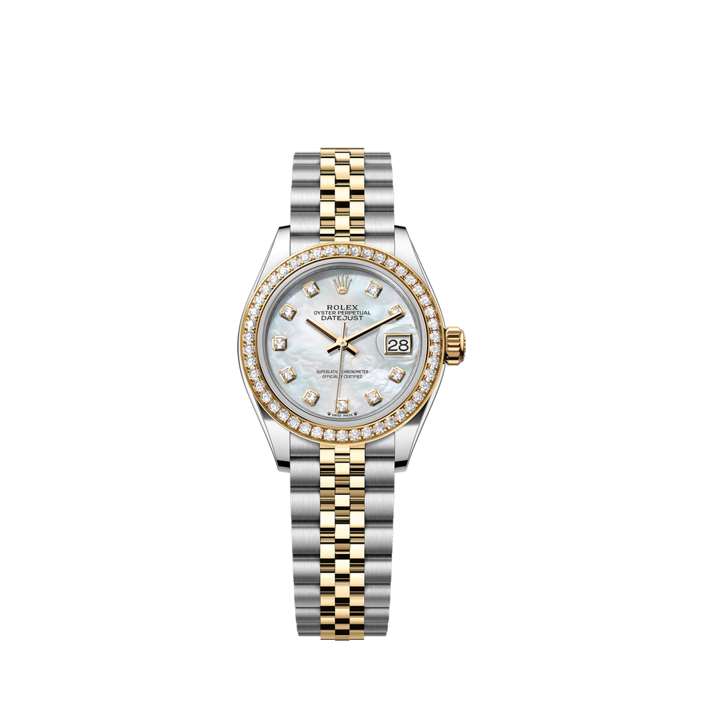 Rolex Lady-Datejust 28, Oystersteel and 18k Yellow Gold, Ref# 279383RBR-0019