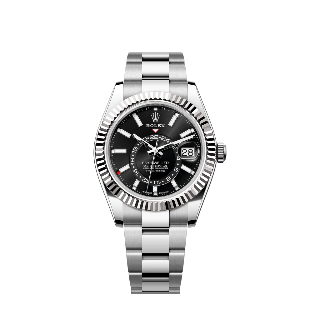Rolex Sky-Dweller, 42mm, Oystersteel and 18k White Gold, Black, Oyster, Ref# 336934-0007