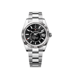 Rolex Sky-Dweller, 42mm, Oystersteel and 18k White Gold, Black, Oyster, Ref# 336934-0007