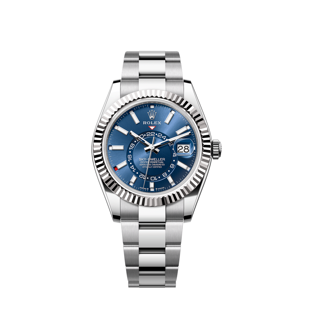 Rolex Sky-Dweller, 42mm, Oystersteel and 18k White Gold, Blue, Oyster, Ref# 336934-0005