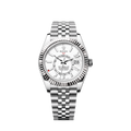 Rolex Sky-Dweller, 42mm, Oystersteel and 18k White Gold, White, Jubilee, Ref# 336934-0004