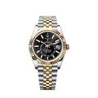 Rolex Sky-Dweller, 42mm, Oystersteel and 18k Yellow Gold, Black, Jubilee, Ref# 336933-0004