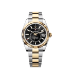 Rolex Sky-Dweller, 42mm, Oystersteel and 18k Yellow Gold, Black, Oyster, Ref# 336933-0003