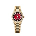 Unworn 2025, Rolex Datejust 31, 18k Yellow Gold, Diamond, Ref# 278288rbr-0041, box and papers