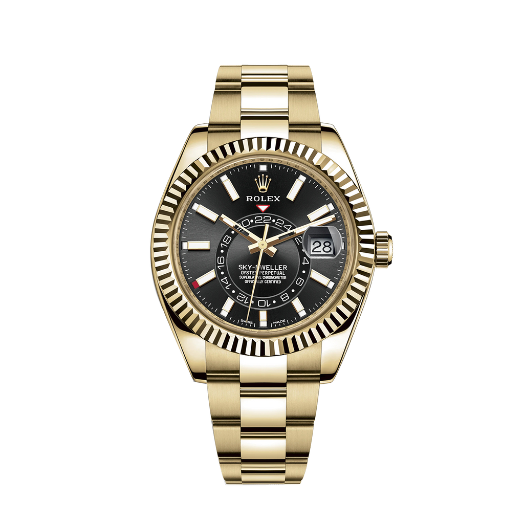 Rolex Sky-Dweller 42mm, 18k Yellow Gold, Ref# 326938-0004