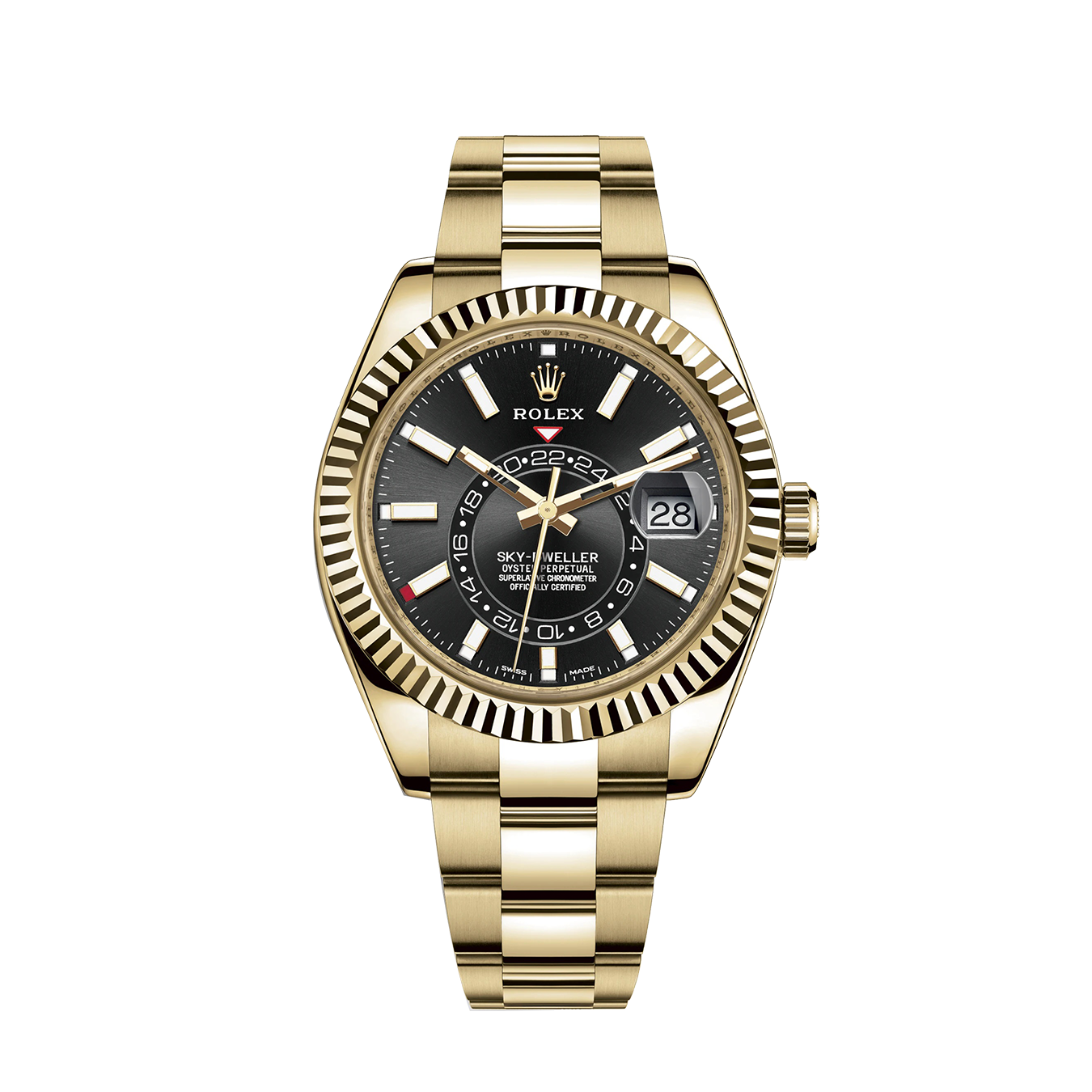 Rolex Sky-Dweller 42mm, 18k Yellow Gold, Ref# 326938-0004