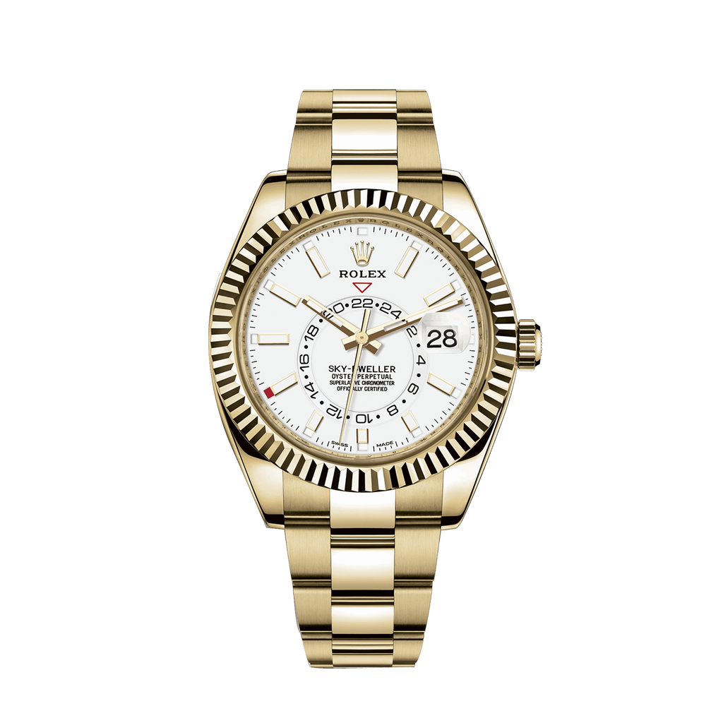 Rolex Sky-Dweller 42mm, 18k Yellow Gold, Ref# 326938-0005