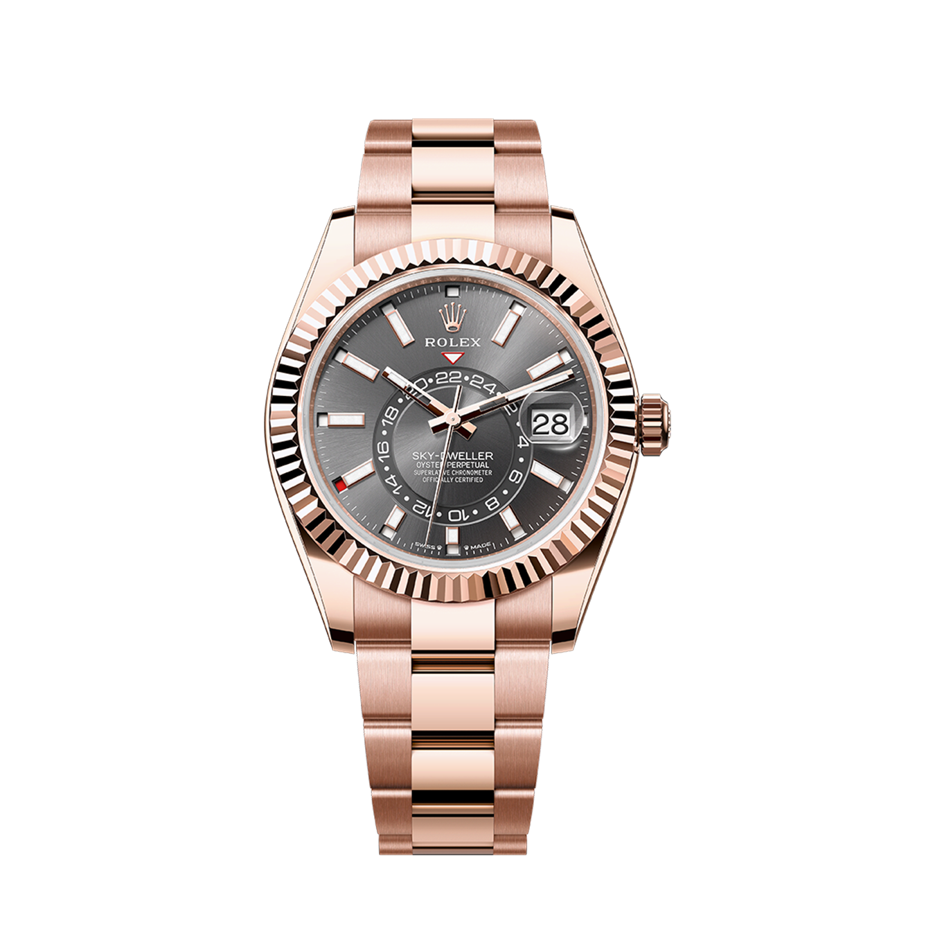 Rolex Sky-Dweller, 42mm, 18k Everose Gold, Ref# 336935-0004