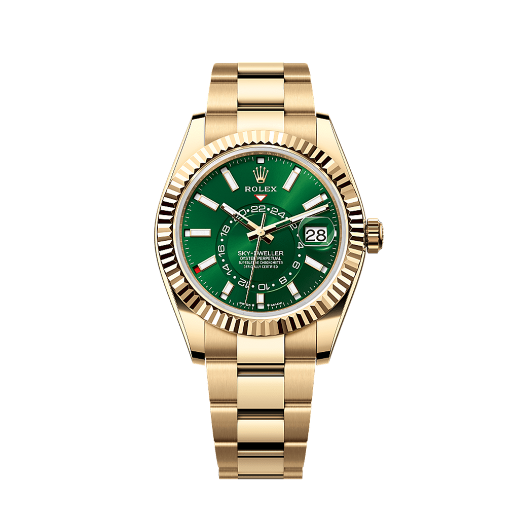 Unworn 2025, Rolex Sky-Dweller, 42mm, 18k Yellow Gold, Ref# 336938-0007, box & papers