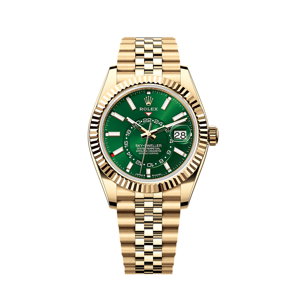 Unworn 2025, Rolex Sky-Dweller, 42mm, 18k Yellow Gold, Ref# 336938-0008, box & papers