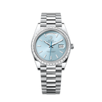 Rolex Day-Date 40, Platinum with Diamond-set, 40mm, Ref# 228396tbr-0039