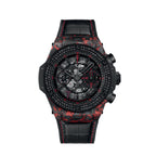 Hublot Big Bang Unico Red Carbon Black Diamonds Las Vegas Boutique, Matt Red Frosted carbon, 126 black diamonds, 44mm, Limited Edition, Ref# 421.QV.1113.LR.1100.LVB23