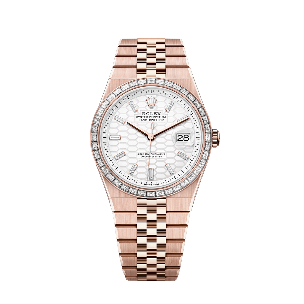 Rolex Land-Dweller 40mm Oyster Everose Gold & Diamonds M127385TBR-0003