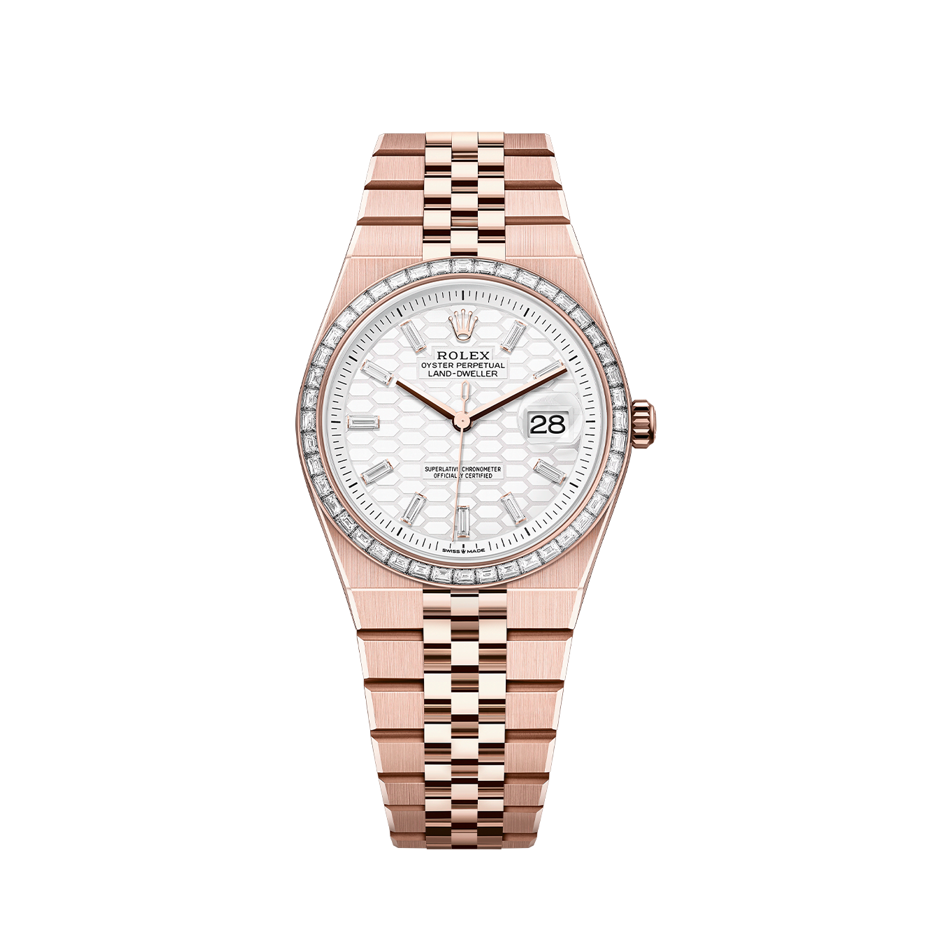 Rolex Land-Dweller 36mm Oyster Everose Gold & Diamonds M127285TBR-0002