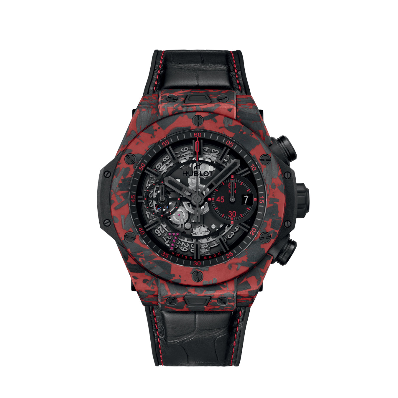 Hublot Big Bang Unico Red Carbon Las Vegas Boutique, Matt Red Frosted carbon, 44mm, Limited Edition, Ref# 421.QV.1113.LR.LVB23