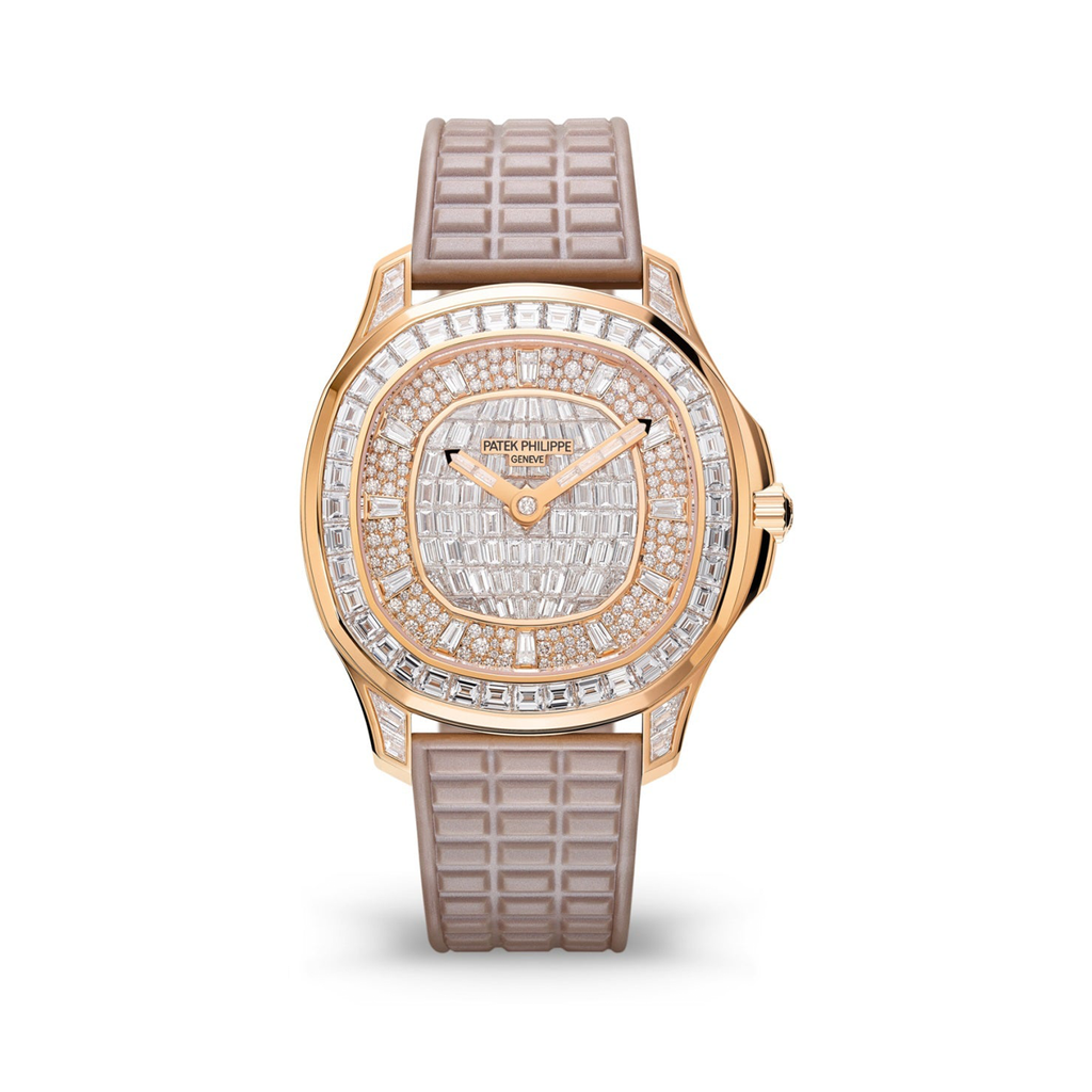 Patek Philippe Aquanaut Luce Haute Joaillerie, 18k Rose Gold with 313 diamonds ~7,9ct, 38,8mm, Ref# 5062/450R-001