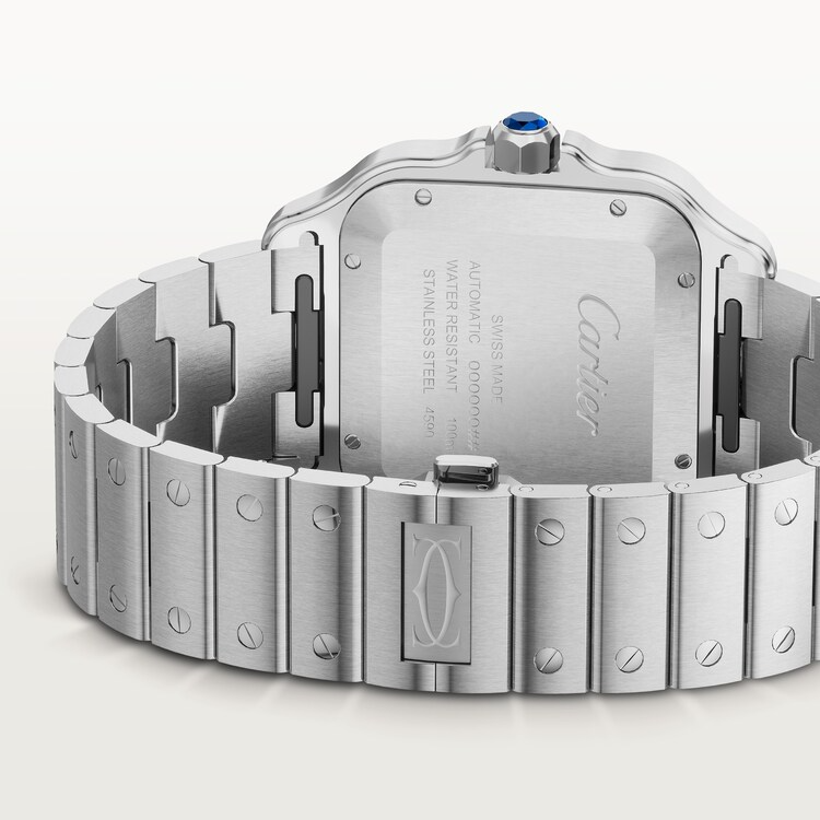 Unworn Cartier Santos de Cartier, Stainless Steel, 39.8mm, Ref# WSSA0071, box and papers