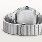 Unworn Cartier Santos de Cartier, Stainless Steel, 39.8mm, Ref# WSSA0071, box and papers