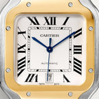 Unworn Cartier Santos de Cartier, Stainless Steel and 18k Yellow Gold, 39.8mm, Ref# W2SA0009, box and papers