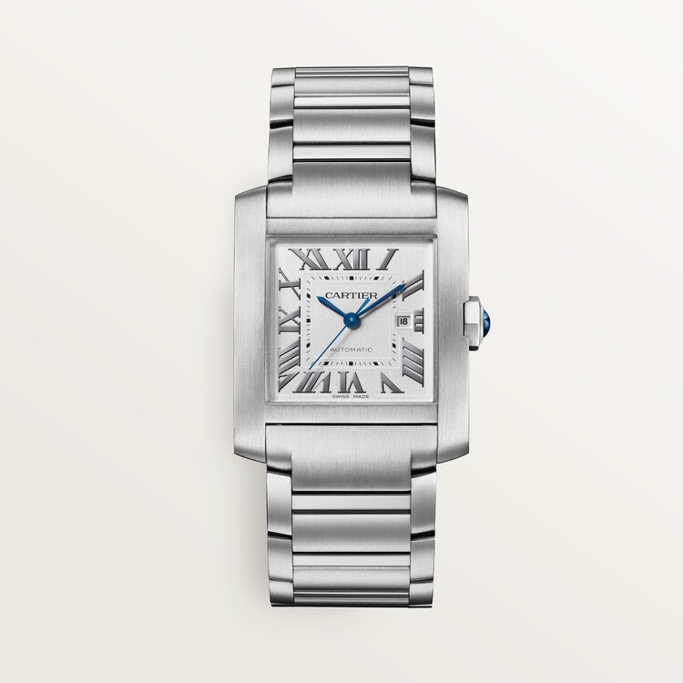 Unworn Cartier Tank Francaise de Cartier, Medium Stainless Steel, 32mm x 27mm, Ref# WSTA0074, box and papers
