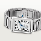 Unworn Cartier Tank Must de Cartier, Extra-large Stainless Steel, 41mm x 31mm, Ref# WSTA0053, box and papers