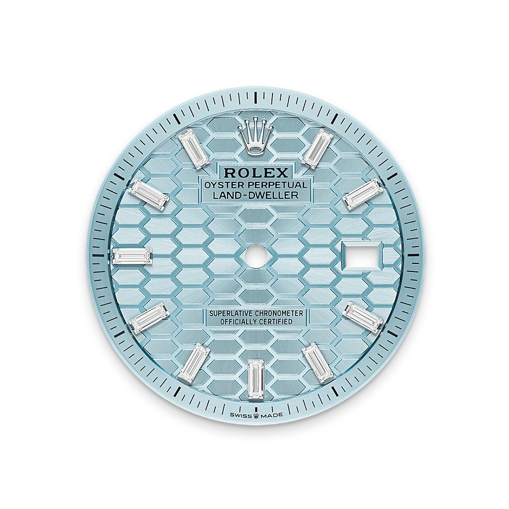 Rolex Land-Dweller 40mm Oyster Platinum & Diamonds M127386TBR-0001