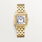 Unworn Cartier Panthère de Cartier Medium, 18k Yellow Gold, Diamonds, 27mm x 36mm, Ref# WJPN0016, box and papers