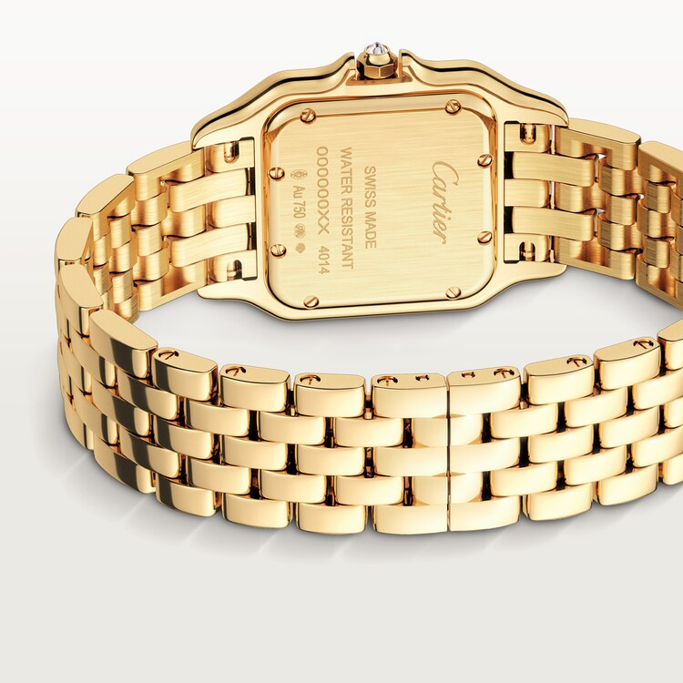 Unworn Cartier Panthère de Cartier Medium, 18k Yellow Gold, Diamonds, 27mm x 36mm, Ref# WJPN0016, box and papers