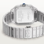 Unworn Cartier Santos de Cartier, Stainless Steel, 41.9mm x 35.1mm, Ref# WSSA0061, box and papers