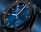 Hublot Classic Fusion Automatic 45mm Ceramic Blue, Ref# 510.CM.7170.CM, Unworn 2025
