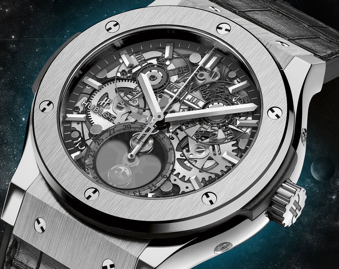 Hublot Classic Fusion Aerofusion Moonphase Titanium 45mm, Ref# 517.NX.0170.LR, Unworn 2025