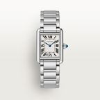 Unworn Cartier Tank Must de Cartier, Small Stainless Steel, 29.5mm x 22mm, Ref# WSTA0107, box and papers